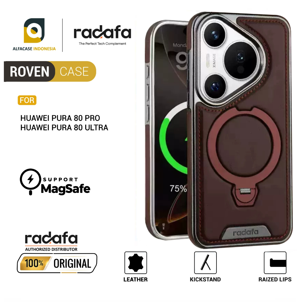 เคส RADIFA Huawei Pura 80 Pro Ultra - Roven Case - ALFACASE Casing Huawei Pura 80 Pro Ultra