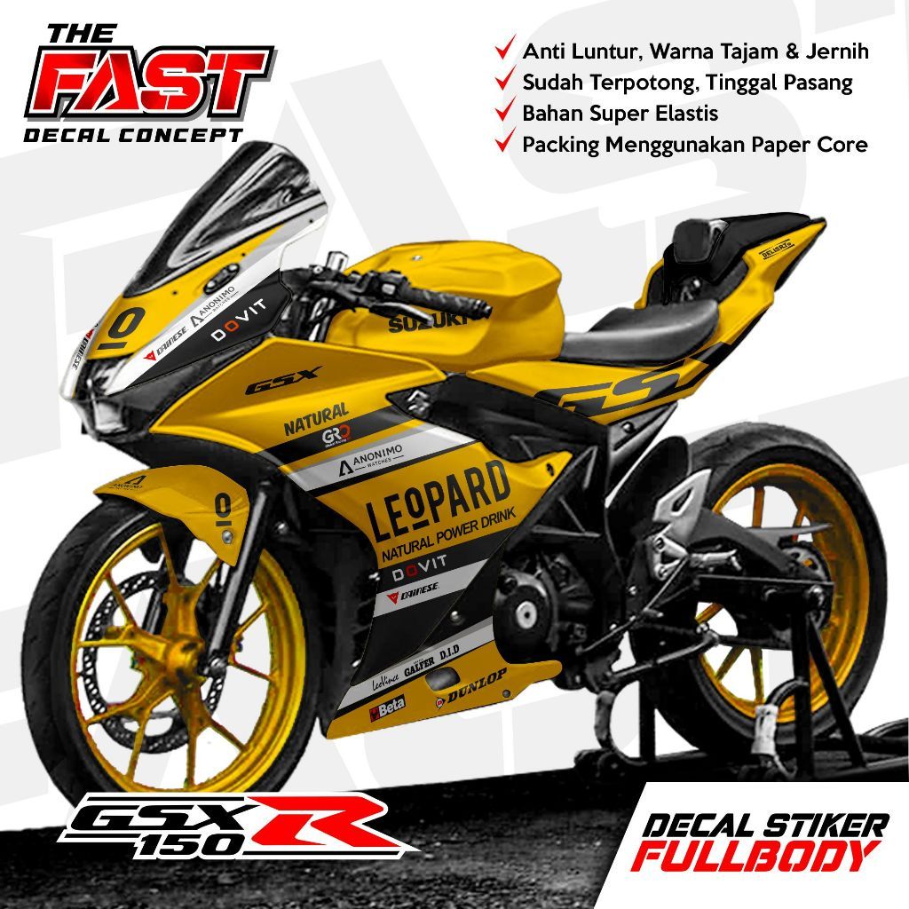 Decal สติกเกอร์ GSX 150R Fullbody สติกเกอร์รูปลอก Variation มอเตอร์ Gsx 150 R fullbody motif HAYAABU