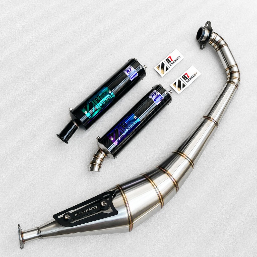 Original R7 Exhaust For Yamaha Tiara 120 Speed MX 120 JR120 JR 120S 2 Stroke Racing ท่อไอเสีย ท่อแต่
