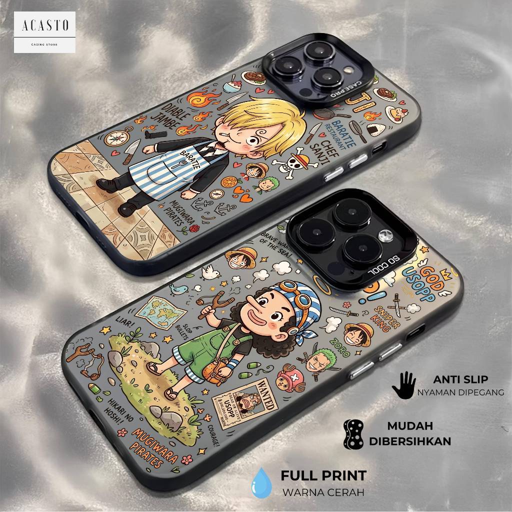 SANJI USOPP CASING สําหรับ SAMSUNG A57 A37 A27 A20 A30 A20S A24 A25 A26 A31 A32 A33 A34 A35 A36 A50 