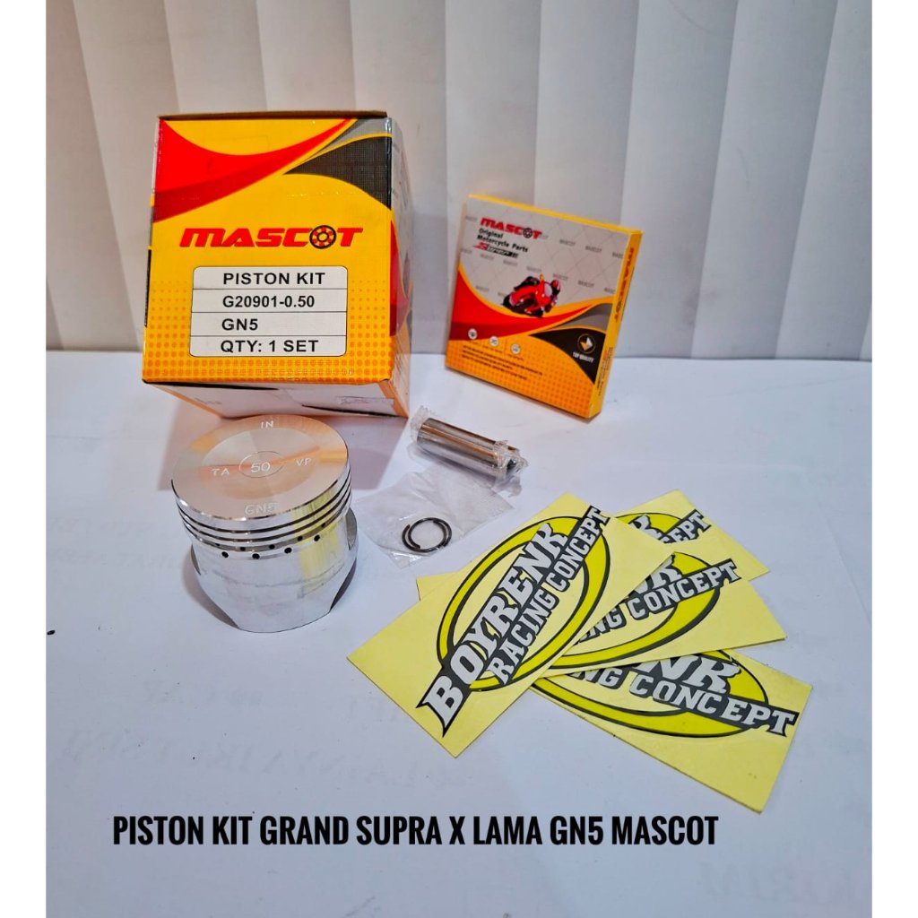 PISTON KIT SEHER PISTON SET GRAND GN5 OVERSIZE STD 50 100 150 200 PIN13 MASCOT - BOYRENK RACING