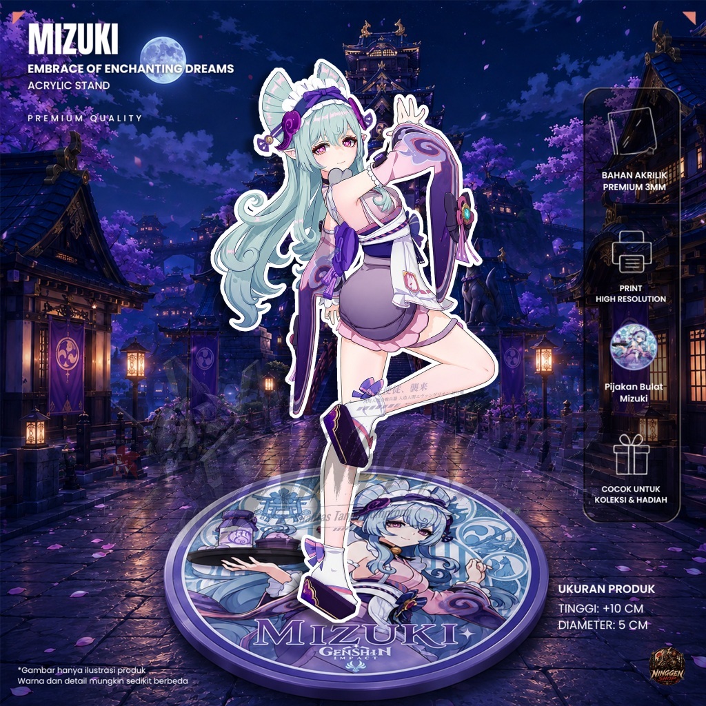 ขาตั้งอะคริลิค Genshin Impact – Mizuki - ขาตั้งอะคริลิคอนิเมะ
