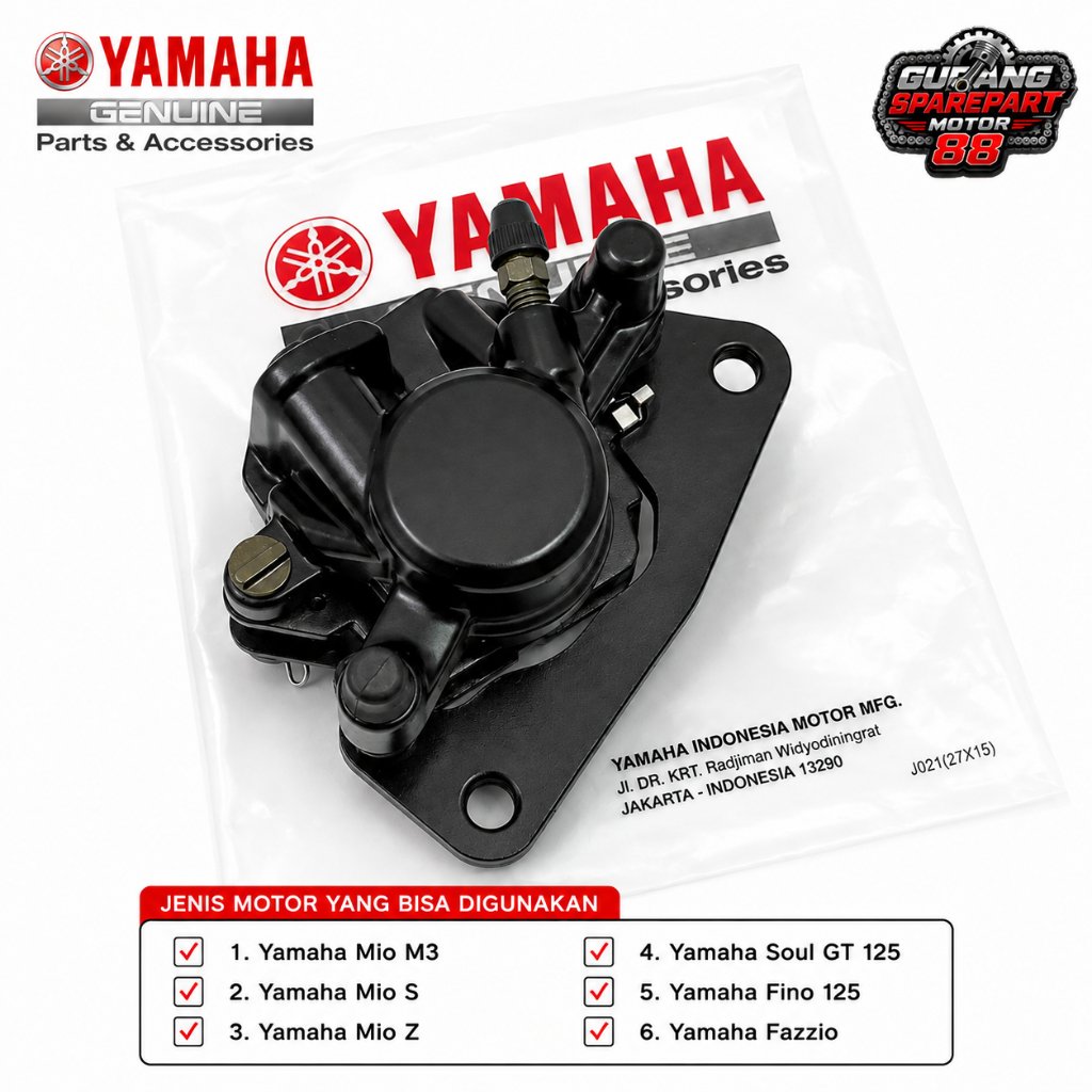 (รับประกัน) ORIGINAL LOWER DISC CALIPER FRONT PIG HEAD CALIPER 2PH-F580U-10 YAMAHA MIO M3 SOUL GT 12