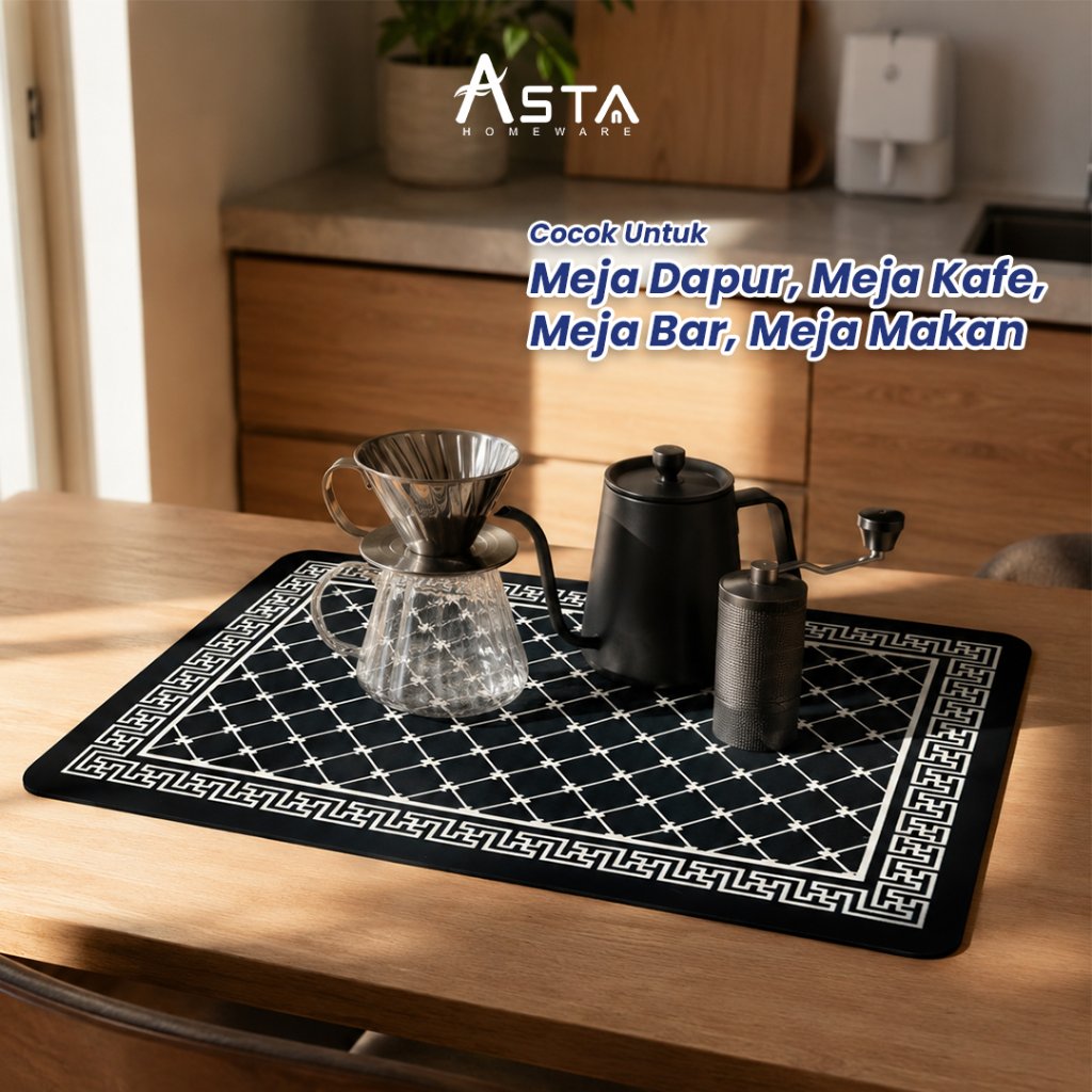 Asta Anti-Slip Water Absorbent Table Mat - Cafe Bar Bar Bar Bartender Table Mat 40x60 cm