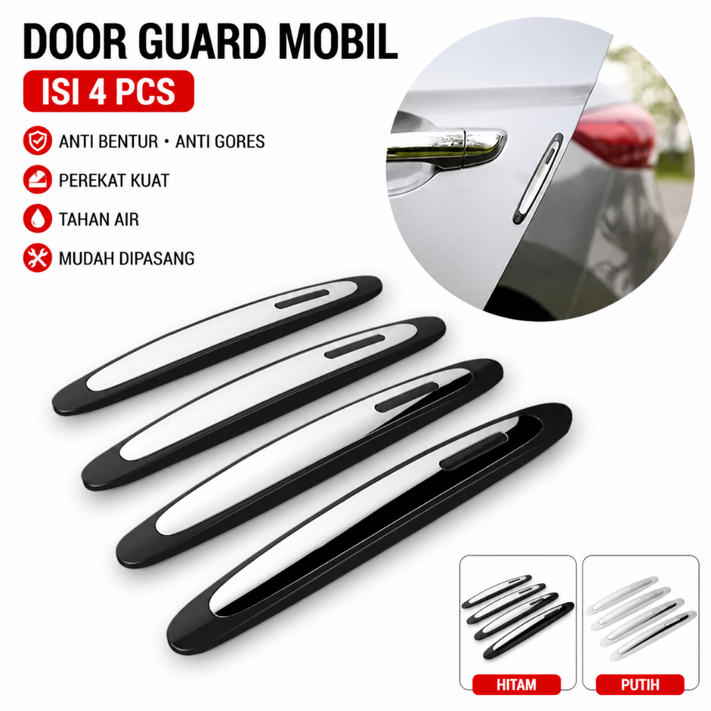 3R Car Door Protector Anti-Scratch & Anti-Collision Car Door Guard – 4 ชิ้น Door Protectors