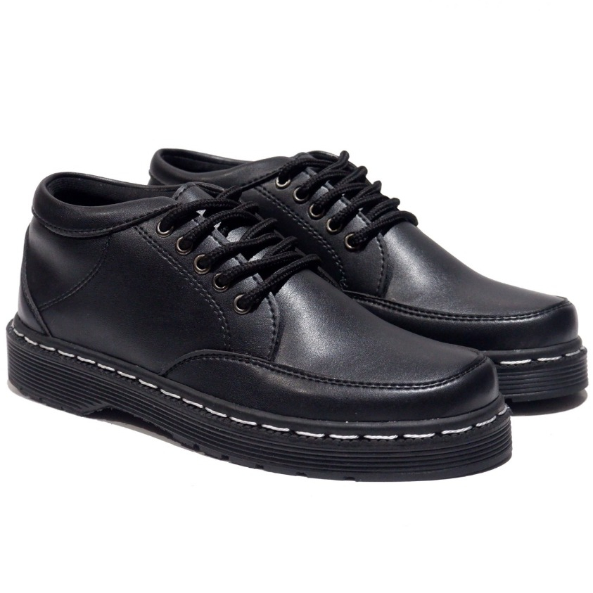 MORRIS - Docmart Mens Black Official Loafer Low Boots Casual Work Shoes