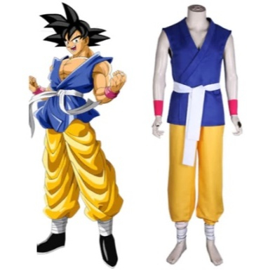 SON GOKU BLUE ANIME COSTUME QUALITY