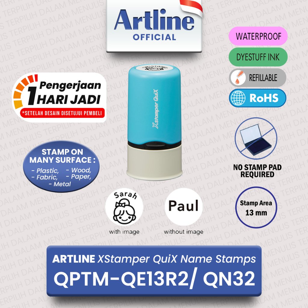 (LIVE) ARTLINE XSTAMPER QUIX Stamp QPTM-QE13R1/ QN32/ หมึกเติม QPTMR-5