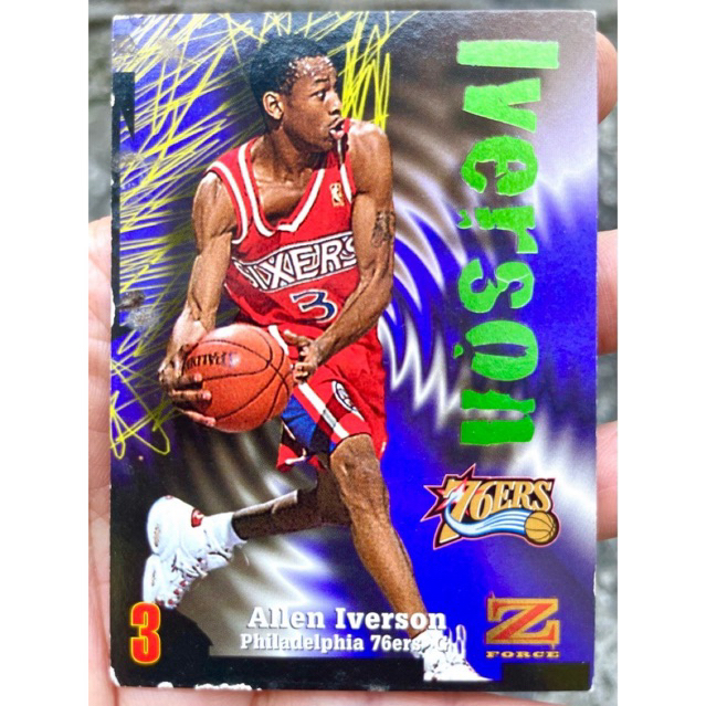 ALLEN IVERSON NBA BASKETBALL CARD Z FORCE SKYBOX 1997