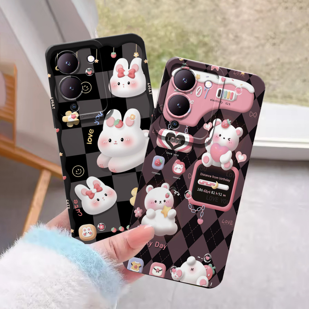 เคสสําหรับ Infinix Note 12 G96 - Note 12 Turbo G96 Bear Character Motif ยืดหยุ่นทันสมัย