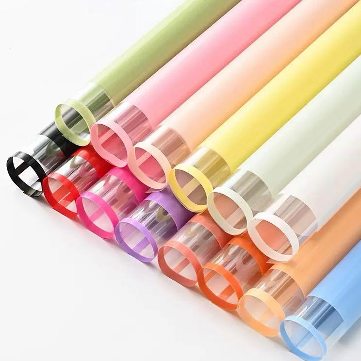 [1 แพ็ค] FLOWER WRAPPING PAPER FLOWER BOUQUET PAPER HAND BOUQUET ใหม่โปร่งแสง