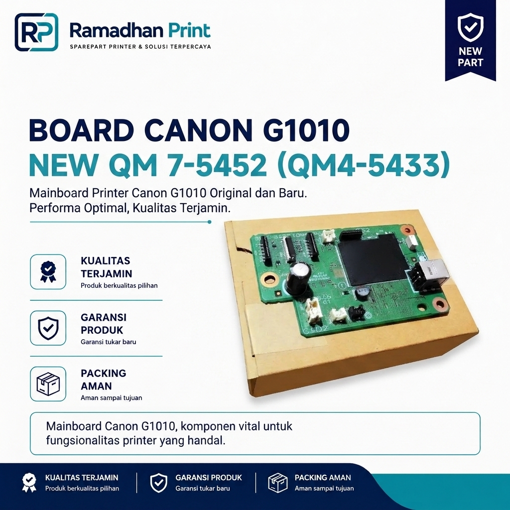 เมนบอร์ดเครื่องพิมพ์ Canon G1010, บอร์ด Canon G1010 QM7452 (QM4-5433)