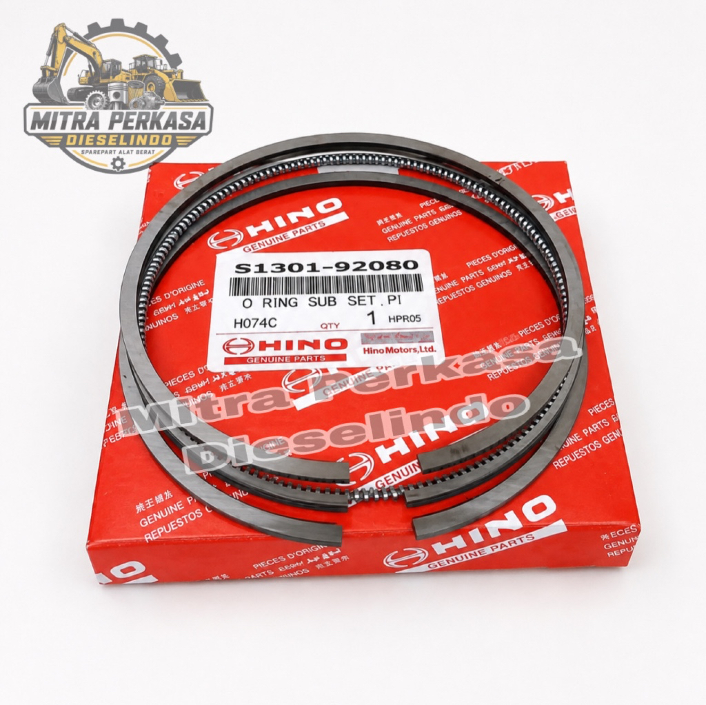 แหวนลูกสูบ Seher Kobelco SK200-8 SK200 JO5E JO8E Hino S13001-92080