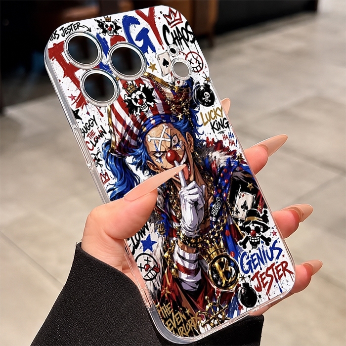 YMC OFFICIAL - Onepiece Anime Motif Clear HP Case For Itel City 200 100 Power 70 A100C A95 A90 RS4 A