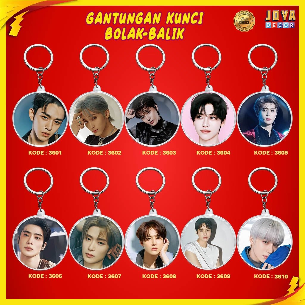 GANTUNGAN NCT127 KEYCHAIN / NCT127 ACRYLIC KEYCHAIN / NCT127 ROUND KEYCHAIN XJ