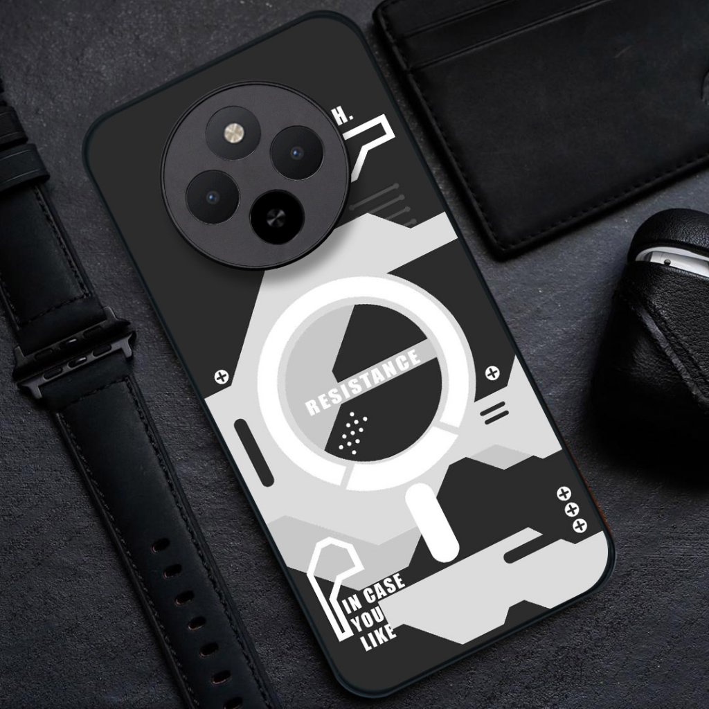 HP ล่าสุด Xiaomi Redmi 17C Glass Softcase [BSG-70] - เคสโทรศัพท์ Xiaomi Redmi 17C - Redmi 17C Softca