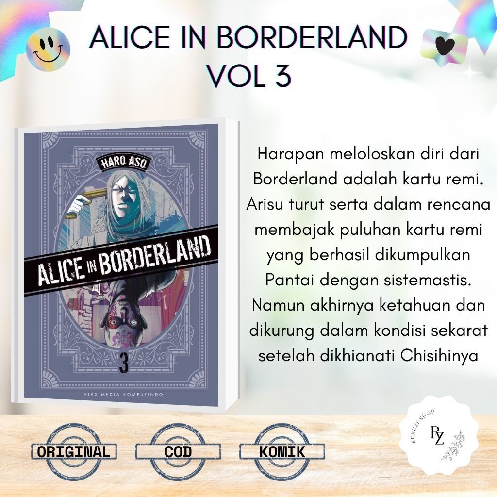 Alice In Borderland Comic Series Vol 3 By Haro Aso