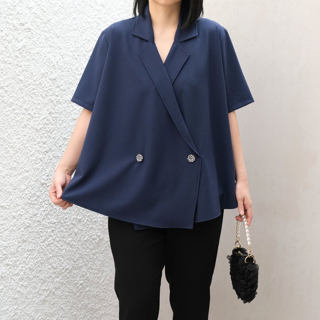 ป้ายสกีเนีย | Cassia Top Blouse Prussian Blue