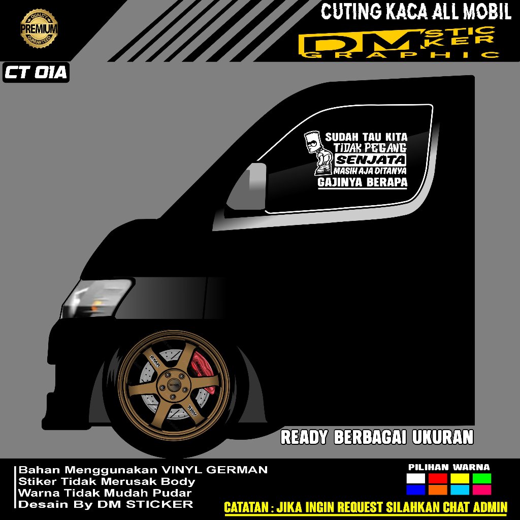 สติ๊กเกอร์ตัดสติ๊กเกอร์ด้วยคําว่าของ WISDOM, WINDOWS, TRUCKS, PICK UP ETC CODE CT-01
