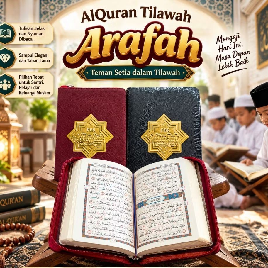 Al-Quran At-Tajwid Arafah Zipper A6 / Al-Quran Pocket Non-Translated / Al-Quran Non-Translated Pocke
