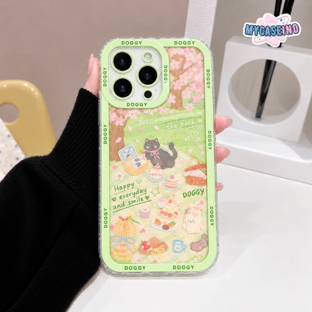 [MYCASEIND] CUTE FLORAL CAT & DOG ANGEL EYE PRINTING case vivo y71 y19 t1 y85 5g v9 v21e v23e v23 5g