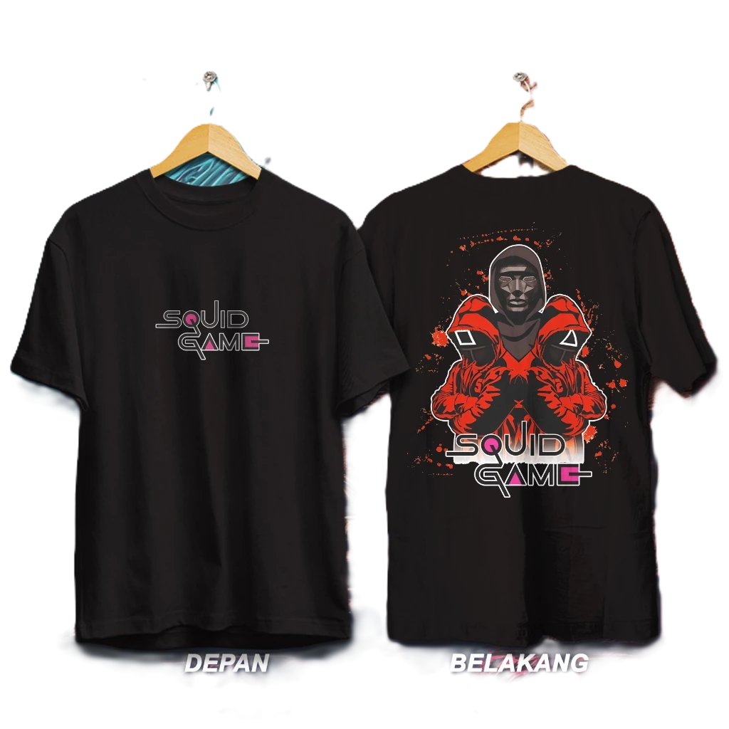 SQUID GAME MOTIF T-SHIRT/ SQUID GAME MOTIF เสื้อยืด/ เสื้อยืดผู้ชายและผู้หญิง