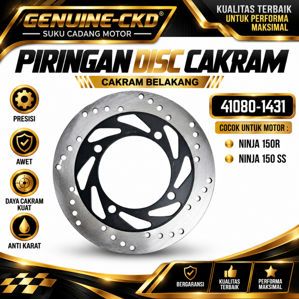 41080-1431 แผ่นหลัง Kawasaki NINJA 150 R NINJA 150 SS