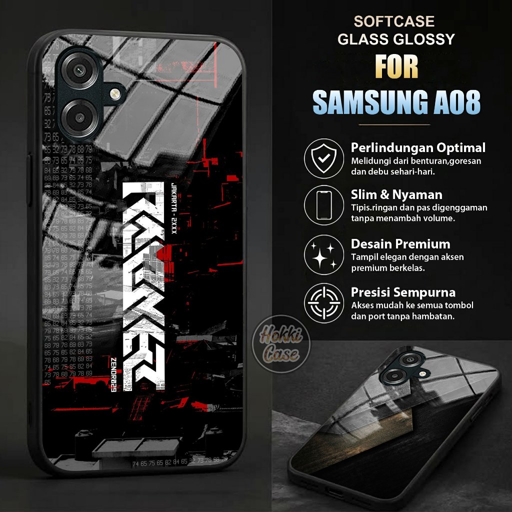 เคส Samsung A08 - เคส Samsung A08 Glass Softcase - เคส Samsung A08 - เคส Samsung A08 - ซิลิโคน Samsu