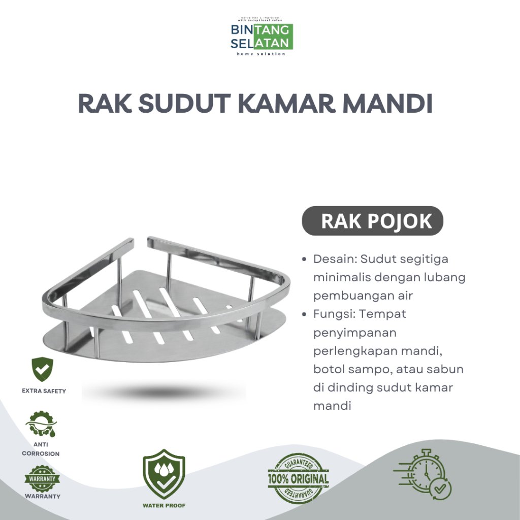 CORNER SHELF / สบู่ SHELF / ห้องน้ําสแตนเลส 304