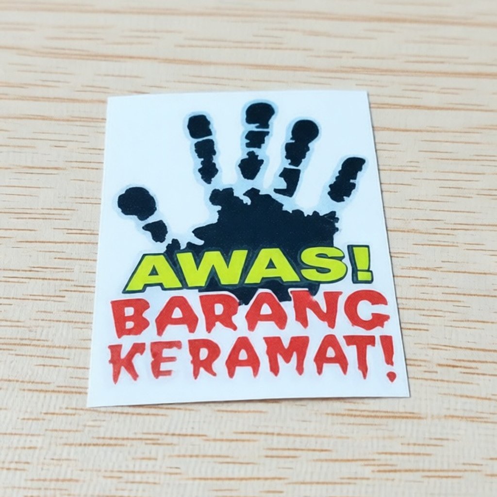 สติ๊กเกอร์ตัด BEWARE!! รายการลิง!