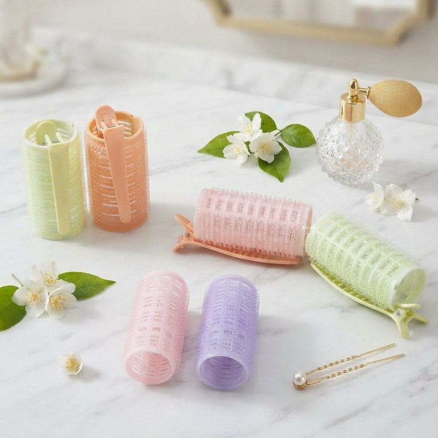 (WHOLESALE 1 DOZEN) 1 PACK 3IN1 ROLL CLIPS / FRINGE HAIR ROLL CLIPS