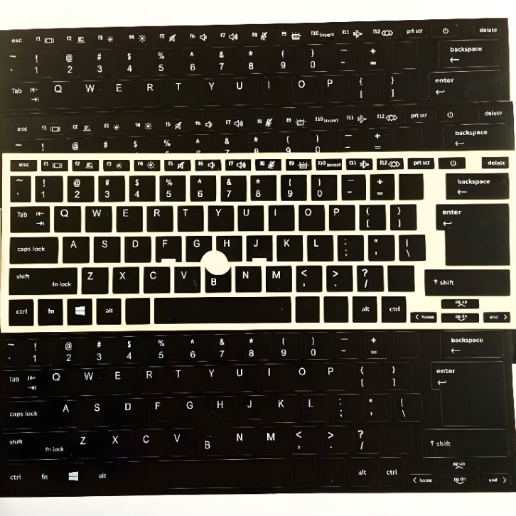 สติ๊กเกอร์คีย์บอร์ด TOMBOL HP EliteBook 840 G7 | 840 G8 | 845 ก8 ทดแทนกระดุมตัวอักษร