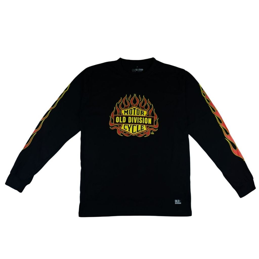 แขนยาว HD Red Fire สีดํา กองเก่า LS HD Fire BK