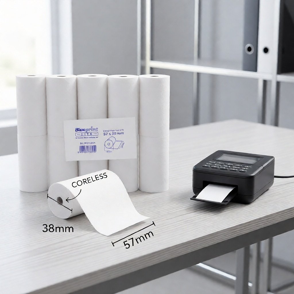 กระดาษเทอร์มอลแพ็ค 10 ชิ้น 57x38 / กระดาษความร้อน 57x38 จํานวน 10 ชิ้น