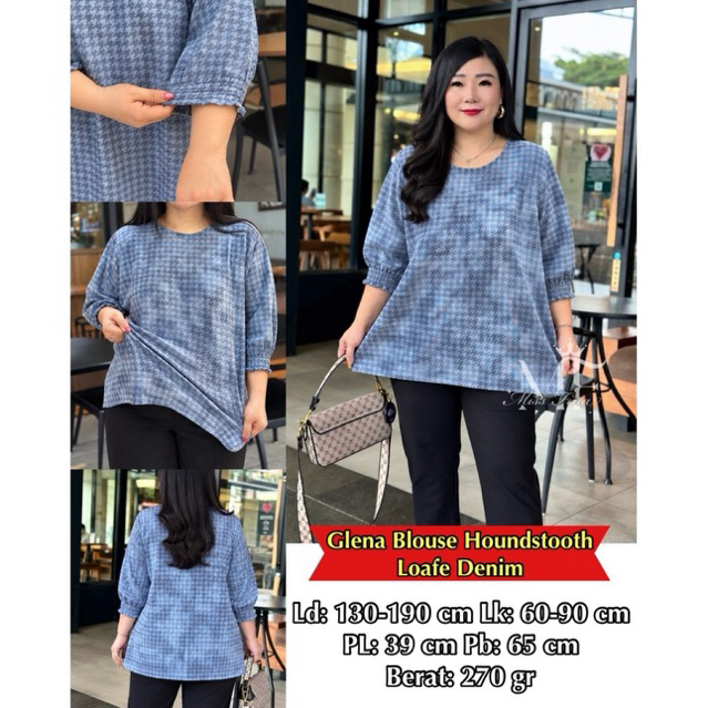 (GLENA BLOUSE BIGSIZE) BLOUSE ผู้หญิง JUMBO BIGSIZE