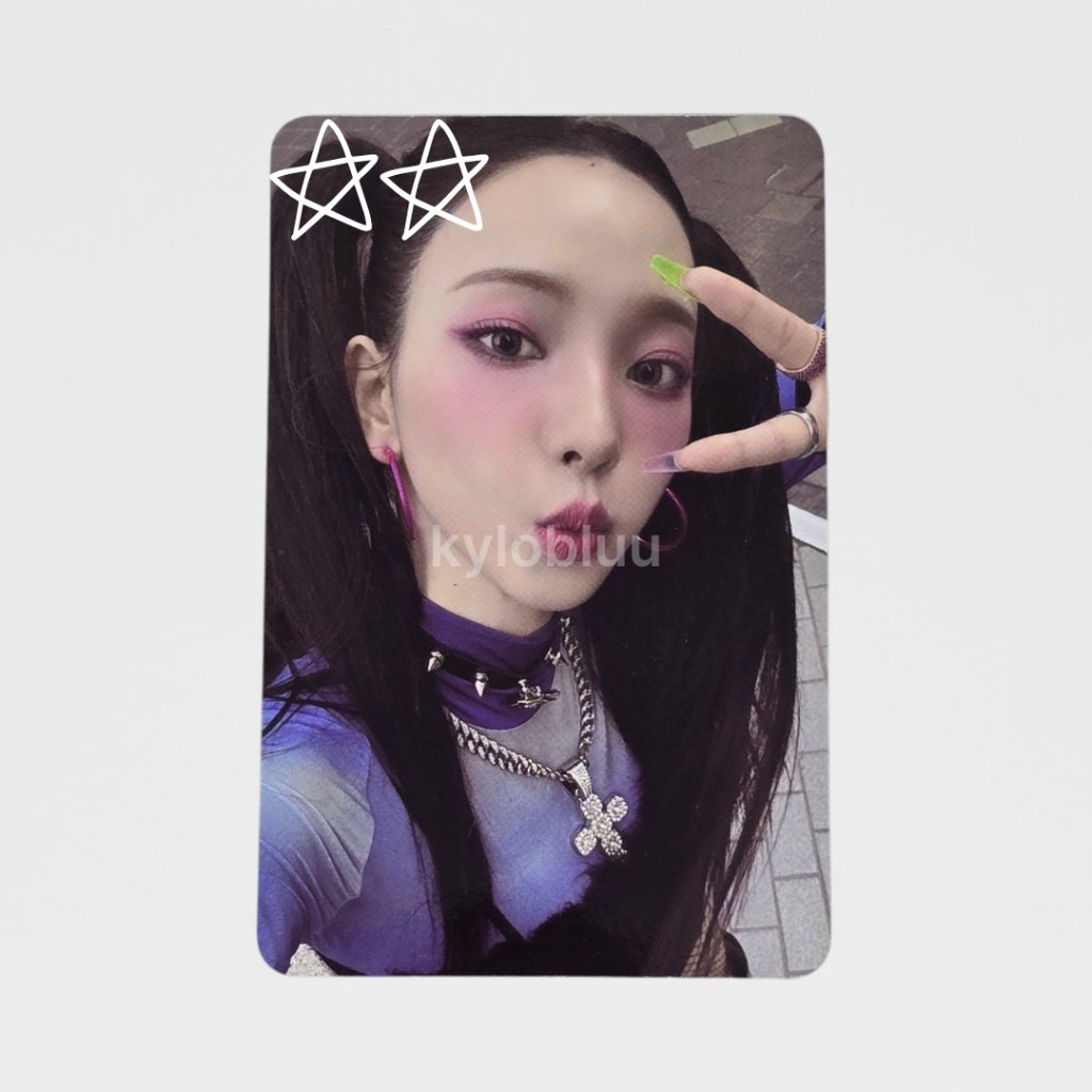 [READY SUPER DAMAGED] PHOTOCARD PC OFFICIAL AESPA KARINA POB PRE ORDER BENEFIT ARMAGEDDON SMTOWN&STO