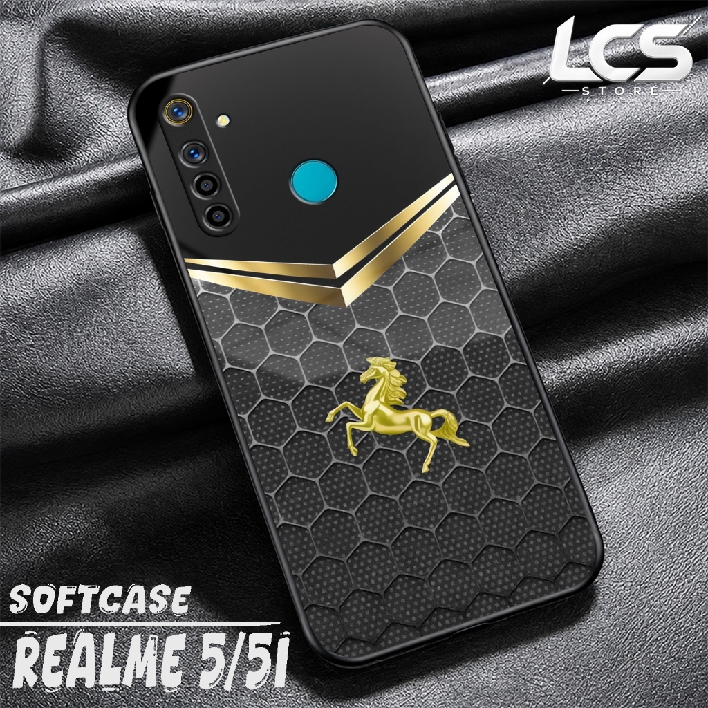 Softcase REALME 5 Casing Glossy REALME 5I Case Glossy Cessing Hp Protector Hp Accessories