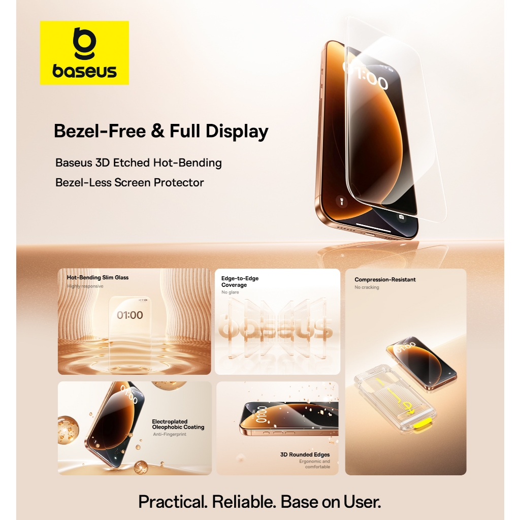 IPhone 17 Pro Max / 17 Pro กระจกนิรภัย Full-View HD Anti-Fingerprint 2 ชิ้น Bezel-Free & Full Displa