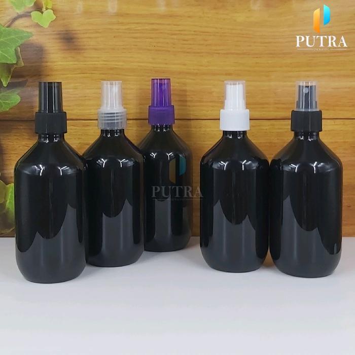 ขวดสเปรย์พลาสติก 300ML / พลาสติกขวด PET สีดํา 300ML