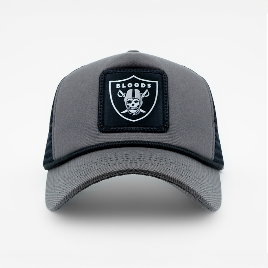 Bloods Series Hat Bastion สีดําเทา