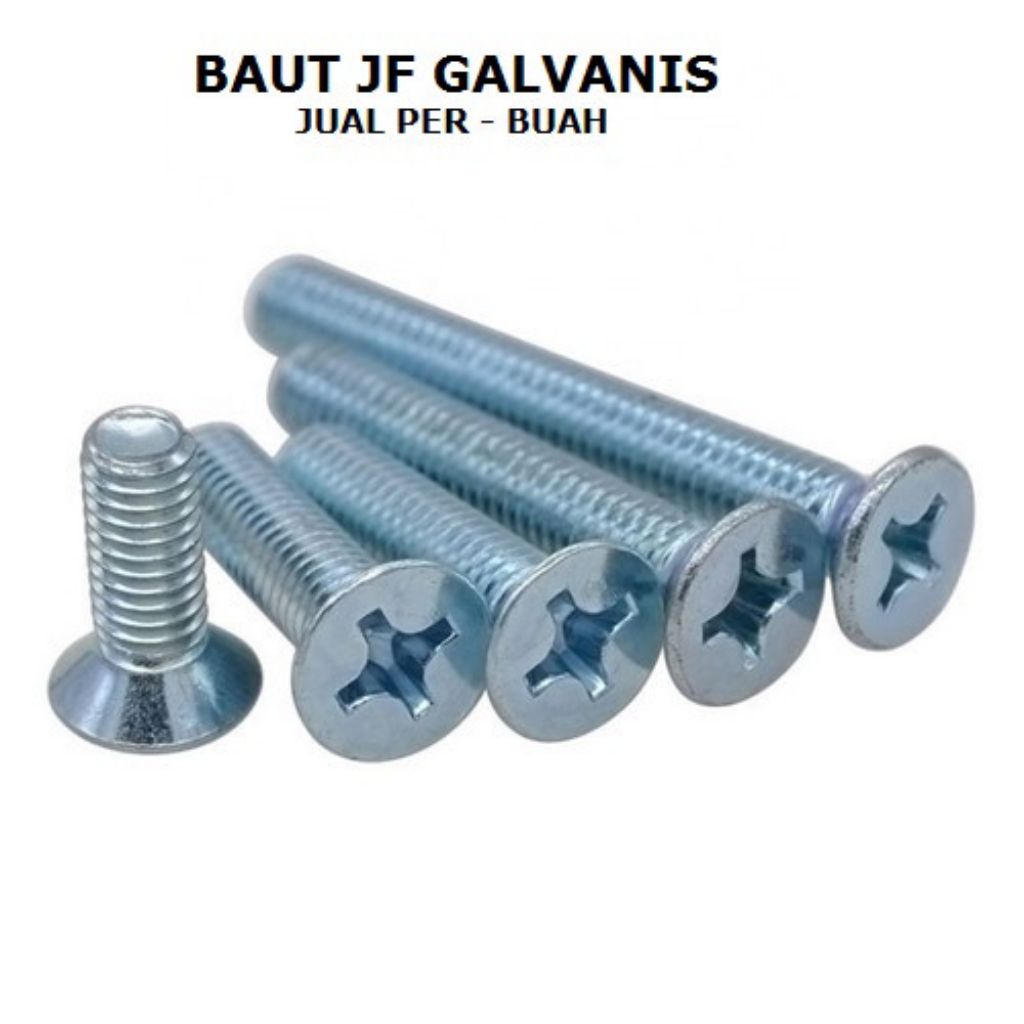 8 SCREWDRIVER HEAD BOLT JF 5x8mm ถึง 5x100mm / JF BOLT สําหรับ 8 FLAT HEAD BOLT M5x10mm ถึง M5x100mm