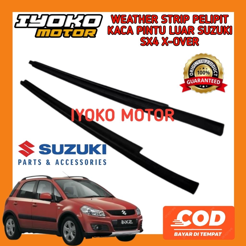 SUZUKI SX4 X-OVER กระจกประตูเสริมยาง SEAM