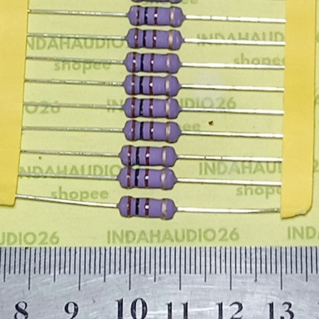 UNGU PURPLE 100R 1W 5% ทองแดงฟุตตัวต้านทาน 100 โอห์ม 1 วัตต์ 100 r โอห์ม 1 วัตต์ 5 เปอร์เซ็นต์ 100r 