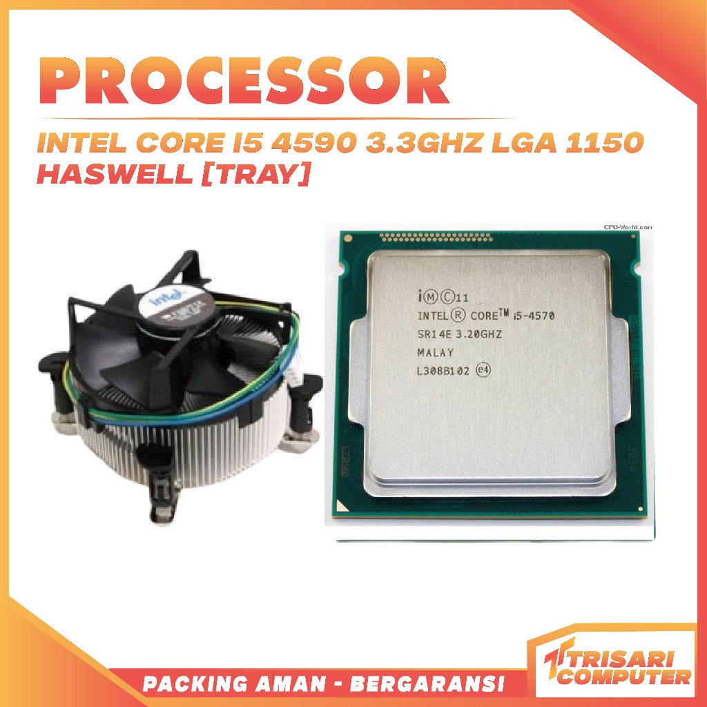 โปรเซสเซอร์ Intel Core i5 4570 3.3Ghz - Cache 6MB Socket LGA 1150 - Haswell [Tray]