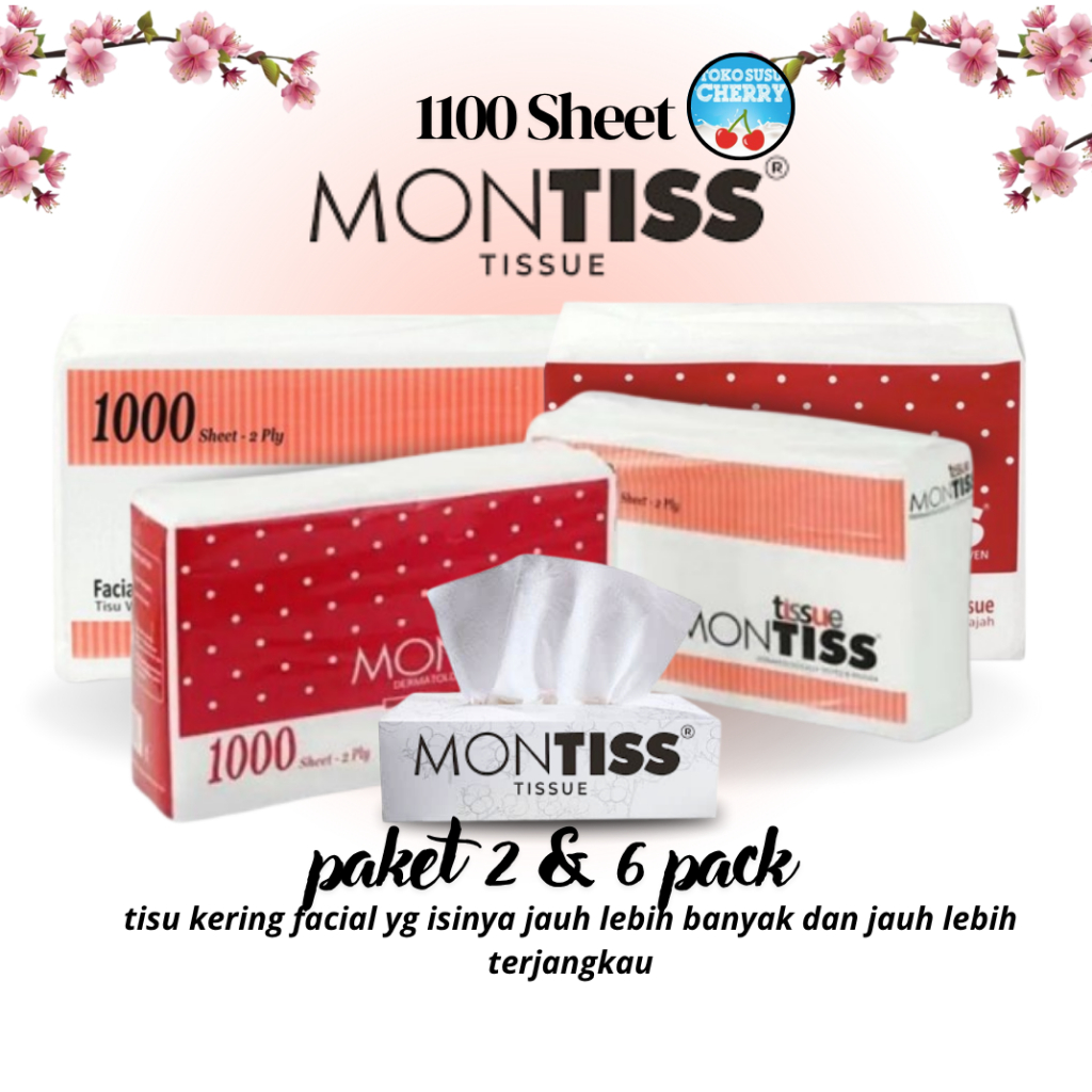 [2 & 6 PACK PACK PACK PACK PACK PACKAGE] MONTISS 1100s TISSUE