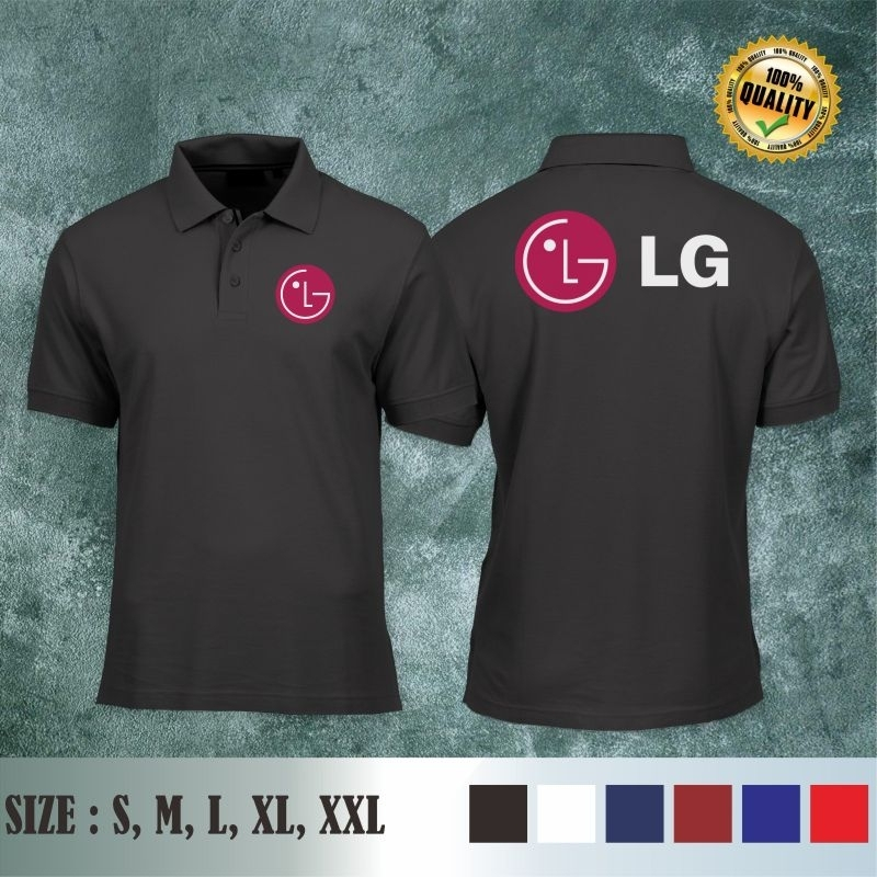 LG ELECTRONIC AIR CONDITIONER AC / DISTRO MENS AND WOMENS WORK COLLAR POLO SHIRT