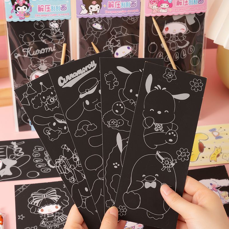 [FAFAFA] Cute Character Magic Scratch Note / Sanrio Character Magic Scratch Note