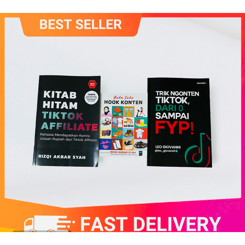 AFFILIATE TIKTOK BLACK BOOK + หนังสือบรรจุถุงตะขอ + TIKTOK TRICKS จาก 0 ถึง FYP ~ ผู้ขาย BETS