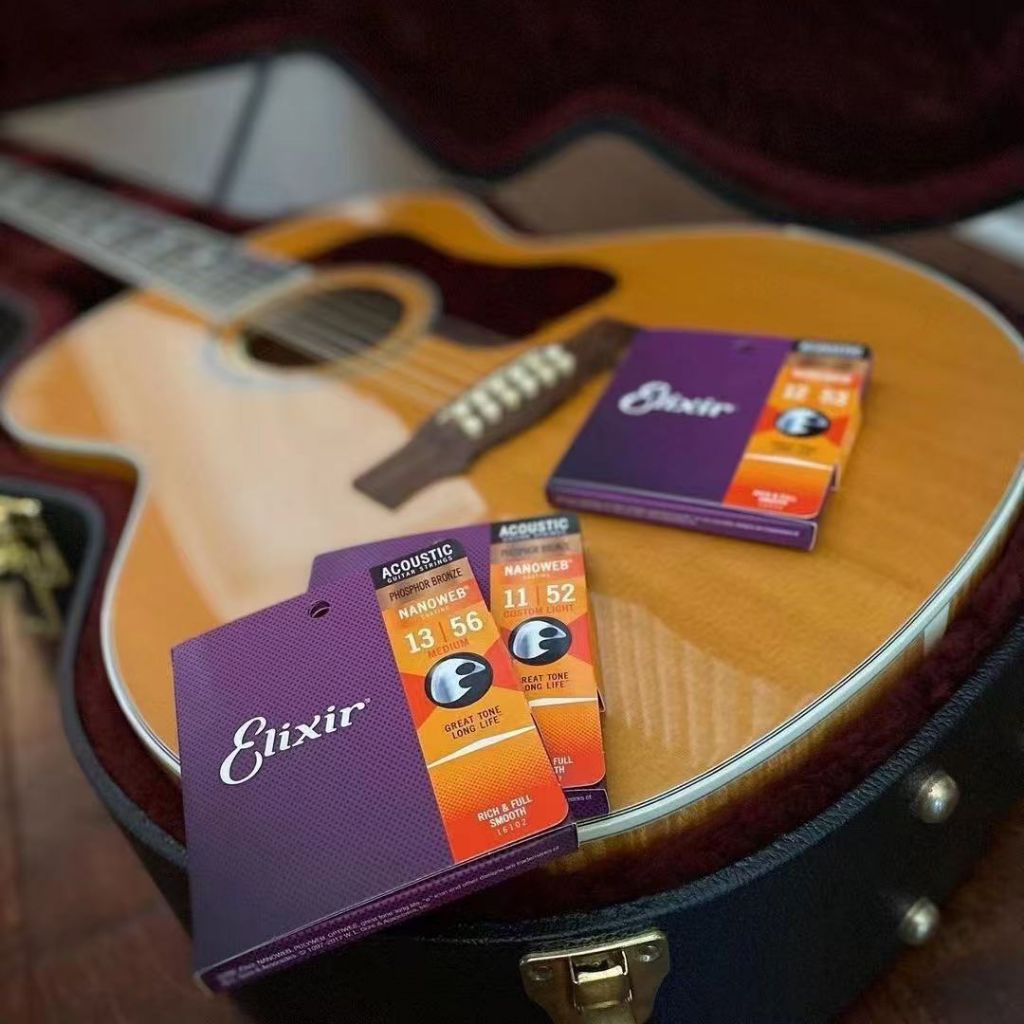 สายกีตาร์โปร่ง Elixir นําเข้าดั้งเดิม