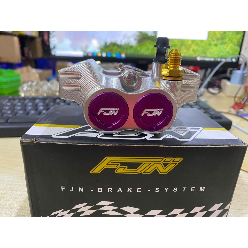 FJN Formula 4piston Caliper ซ้าย Caliper FJN ระบบเบรก